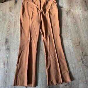 QL2 Women's Wool Nellie Wide Leg Dress Pants Brown Size EU‎ 42